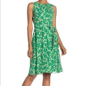 Eliza J Green Floral Dress